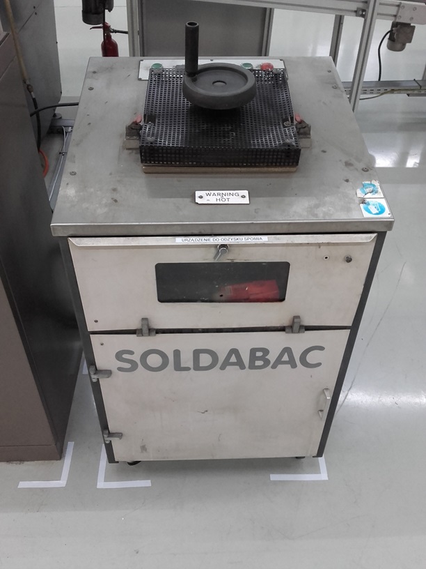 Na sprzedaż: System odzysku cyny SOLDABAC (2006)